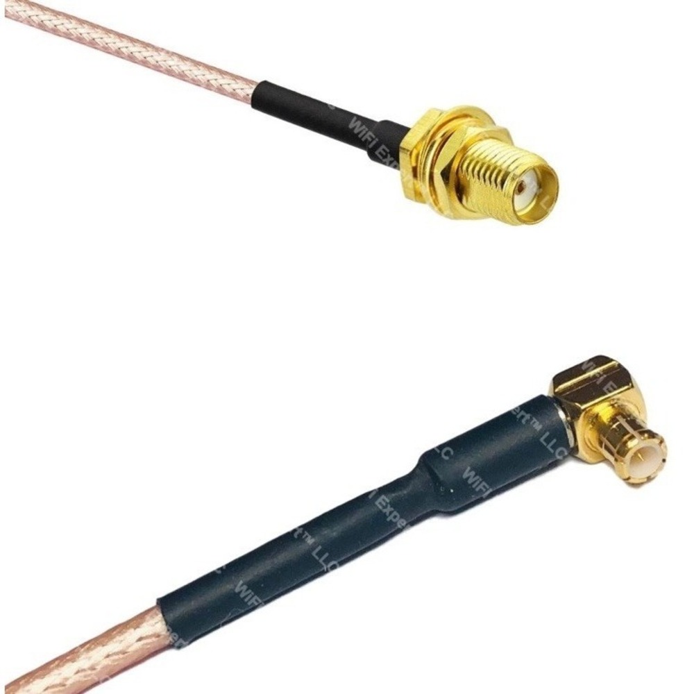 RG316 SMA‎ FEMALE to MCX MALE ANGLE RF Cable Rapid-SHIP LOT